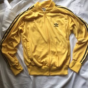 MOVING SALE Adidas Yellow Navy Track Jacket